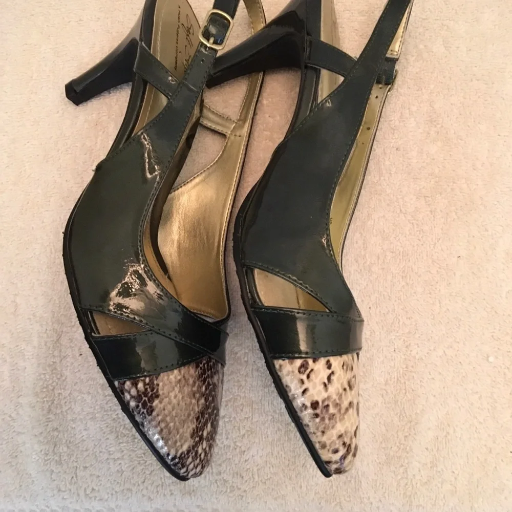 Hush Puppies Co Soft Style Green & Cream Sandal - Picture 2 of 11